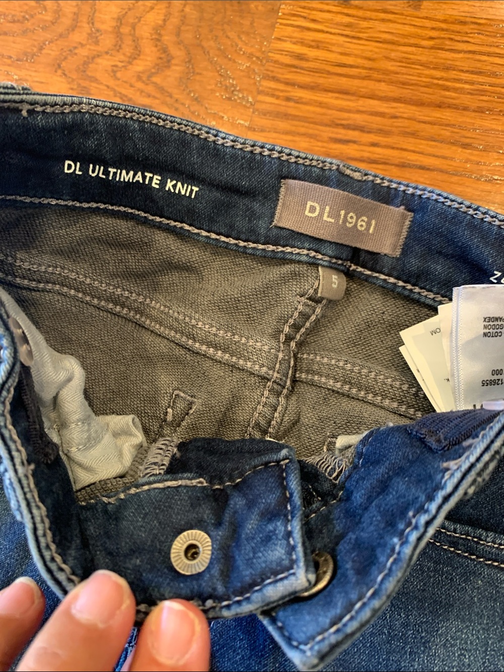 Kids Blue Denim Jeans & Navy Corduroy Pants Janie & Jack - Picture 3 of 7